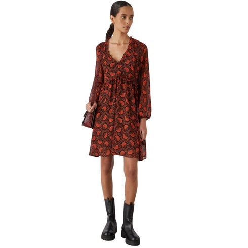 Abito corto georgette fantasia floreale Nero MARELLA- Francavilla Moda